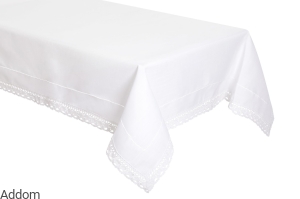 Obrus lniany z obszyciem