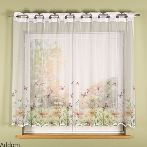 Firanki kolorowe w łączkę