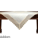 Obrus kwadrat z kolorowym obszyciem