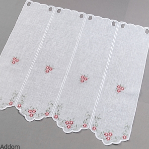 Zazdrostki z haftem w kolorowe kwiatuszki