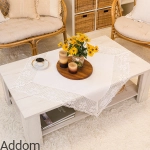 Obrusy kwadratowe z koronką