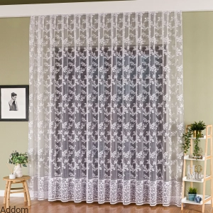 Firanki żakardowe z połyskiem