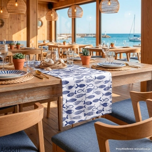 Materiał plamoodporny w ryby