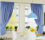 Zasłonki kuchenne w kratkę