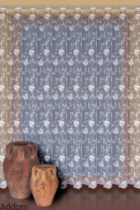 Firany z tiulu w kwiaty