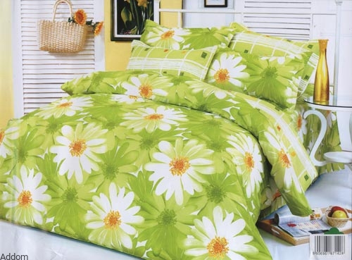 pościel 3d stokrotki seledyn.jpg