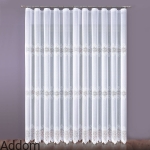 Eleganckie firanki gotowe z prostym dołem