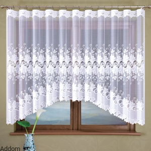 Wytworne firany żakardowe gotowe