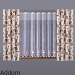 Firanki kolorowe w serduszka i ptaszki wys 160 cm