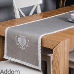 Bieżnik haftowane serca