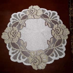 Serwetki żakardowe w róże