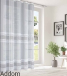 Firany żakardowe na metry w pasy