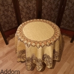 Żakardowy obrus okrągły