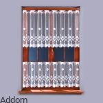 Zazdrostki żakardowe z grubym wzorem