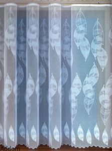 Firany w duże liście 