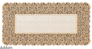 Stylowy złoty żakardowy bieżnik