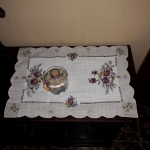 Linane serwety wyszywane