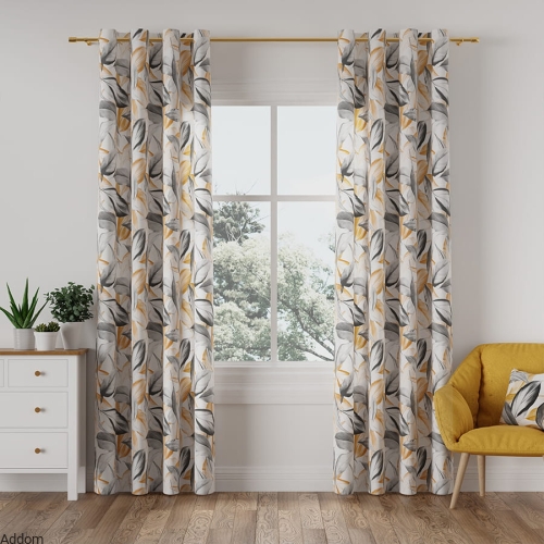 materiał na zasłony w pomarańczowe liście.jpeg