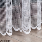 Firany żakardowe z otworkami 