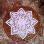 Serwety gruby żakard