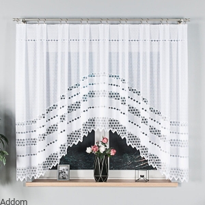 Firany gotowe z marokańską koniczynką