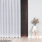 Firany z drobnym wzorkiem