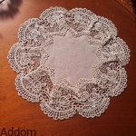 Serwetki z obszyciem gipiurowym