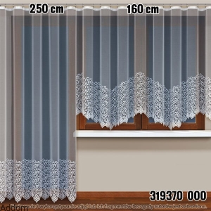 Firany żakardowe z pięknym dołem