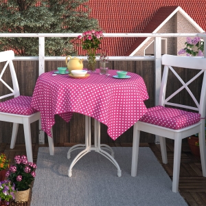 Tkaniny dekoracyjne bawełniane w groszki