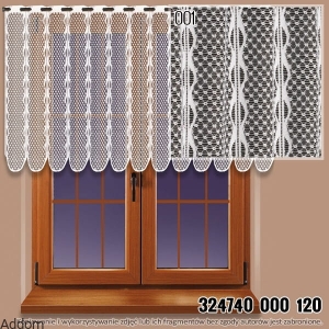 Przejrzyste krótkie firany 