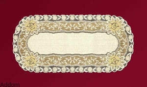 Bieżnik złoty w róże